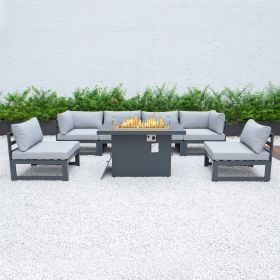 BFS Outdoor Hilton Alu Casual Dining Firpit Set