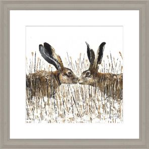 Artwork Kissing Hares
