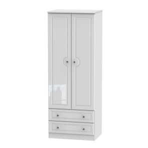 Chantilly Tall 2ft6in 2 Drawer Robe