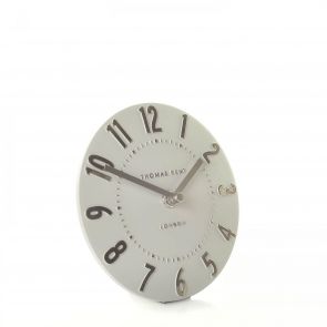 BFS Clocks 6" Mulberry Mantel Clock Silver Cloud
