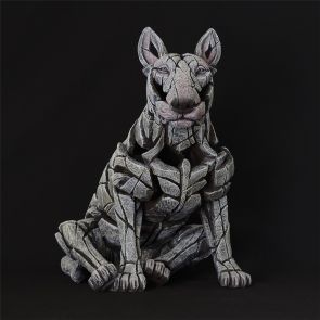 Edge Sculpture Bull Terrier White