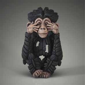 Edge Sculpture Baby Chimpanzee "See no Evil"