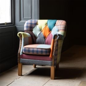 Winchester Patchwork Small Arm Chair