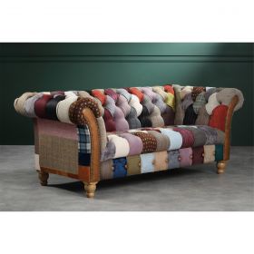 Winchester Patchwork Chesterfield 2 Seater Sofa