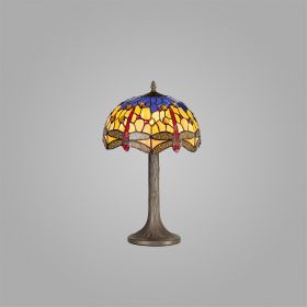 Bfs Lighting Haze 1 Light Tree Like Table Lamp E27 With 30cm Shade, Blue/Orange/Crystal/Ant B