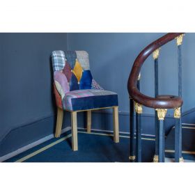 Winchester Patchwork Winged Dining Chair