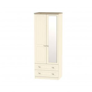 Veryan 2ft6in 2 Drawer Mirror Robe