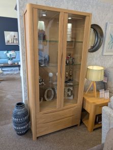 Aspen Oak Display Cabinet