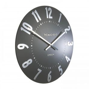 Bfs Clocks 20" Mulberry Wall Clock Graphite Silver