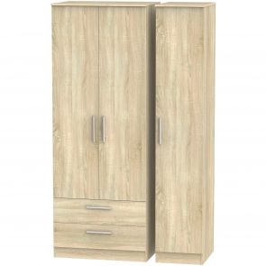 Zelah Tall Triple 2 Drawer Robe