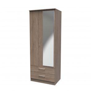 Delta 2ft6in 2 Drawer Mirror Robe