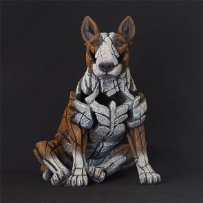 Edge Sculpture Bull Terrier Red