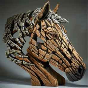 Edge Sculpture Horse Bust - Palomino