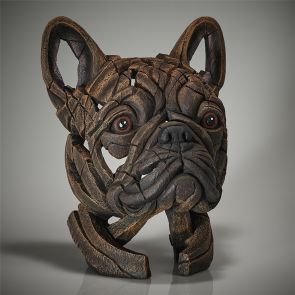 Edge Sculpture French Bulldog Bust Brindle