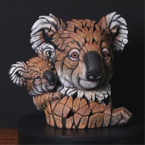 Edge Sculpture Koala and Joey Bust (Brown)