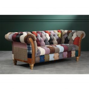 Winchester Patchwork Chesterfield 2 Seater Sofa