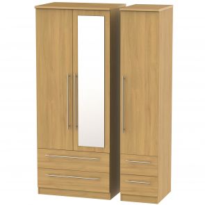 Hammond Triple 2 Drawer Mirror + Drawer Robe