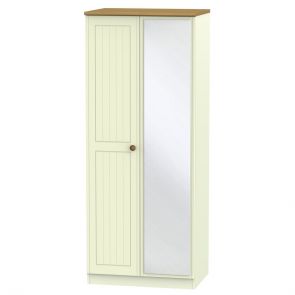 Malvern 2ft6in Mirror Wardrobe