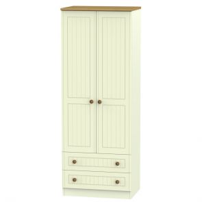 Malvern Tall 2ft6in 2 Drawer Wardrobe