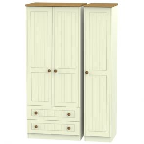 Malvern Triple 2 Drawer Wardrobe