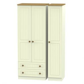 Malvern Tall Triple 2 Drawer Wardrobe