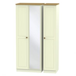 Malvern Tall Triple Mirror Wardrobe