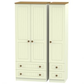 Malvern Triple 2 Drawer + Drawer Robe