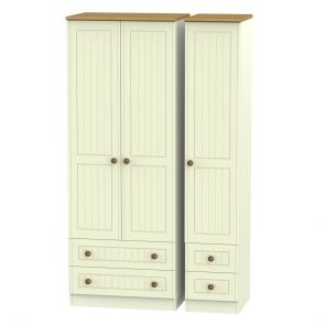 Malvern Tall Triple 2 Drawer + Drawer Robe