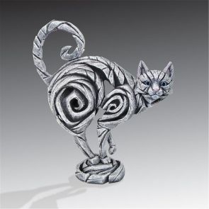 Edge Sculpture Cat White