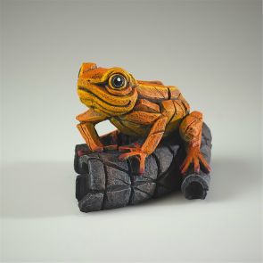 Edge Sculpture African Tree Frog - Orange
