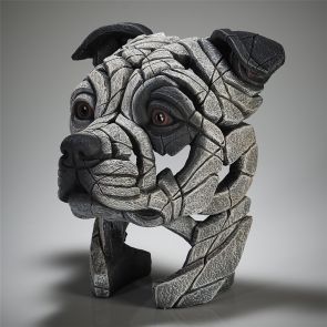 Edge Sculpture Staffordshire Bull Terrier Bust Patch
