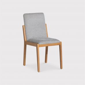 Hadleigh Oak  Upholstered Dining Chair (Without Stretcher) Pair