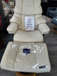 Stressless Small Classic Base Reno Chair & Footstool